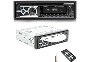 1-DIN Autoradio MP3 CD Bluetooth Handsfree USB AUX RDS 60W Zwart - 53% Korting