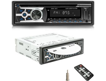 1-DIN Autoradio MP3 CD Bluetooth Handsfree USB AUX RDS 60W Zwart - 53% Korting