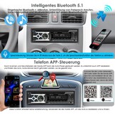 1-DIN Autoradio MP3 CD Bluetooth Handsfree USB AUX RDS 60W Zwart - 53% Korting