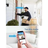 IP Bewakingscamera Set Buiten 2K 6MP PTZ Dubbele Lens met Nachtzicht & 2-Weg Audio (2 stuks)