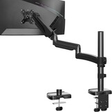 Monitorarm Zwart 22-32 inch, Gasveer, Extra Lang, 35% Korting