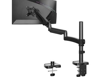 Monitorarm Zwart 22-32 inch, Gasveer, Extra Lang, 35% Korting