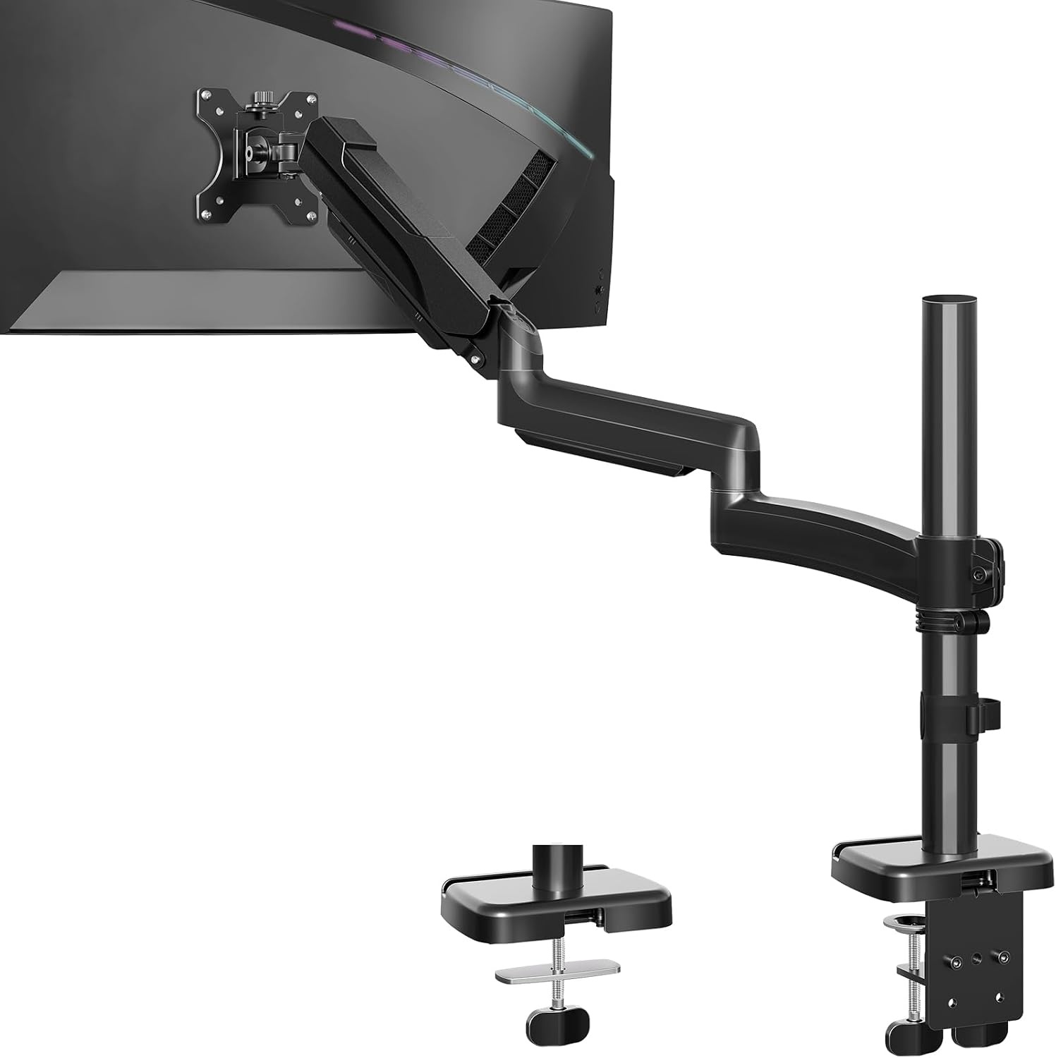 Monitorarm Zwart 22-32 inch, Gasveer, Extra Lang, 35% Korting