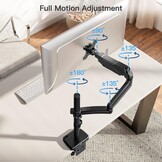 Monitorarm Zwart 22-32 inch, Gasveer, Extra Lang, 35% Korting