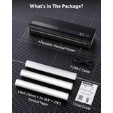 Draagbare A4 Printer PB821 - Inktloos, Draadloos, 34% Korting