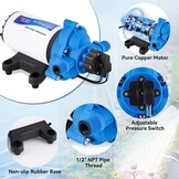 Zelfaanzuigende Membraanpomp 220V 88W - Ideaal voor Huis & Tuin (35% Korting)