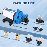 Zelfaanzuigende Membraanpomp 220V 88W - Ideaal voor Huis & Tuin (35% Korting)