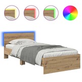 vidaXL Bedframe Artisan Eiken 90x190 cm - 54% Korting