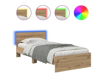 vidaXL Bedframe Artisan Eiken 90x190 cm - 54% Korting