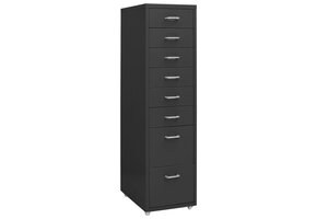 VidaXL Ladeblok Metaal Antraciet 8 Lades 28x41x109 cm - 35% Korting