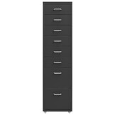VidaXL Ladeblok Metaal Antraciet 8 Lades 28x41x109 cm - 35% Korting