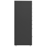VidaXL Ladeblok Metaal Antraciet 8 Lades 28x41x109 cm - 35% Korting