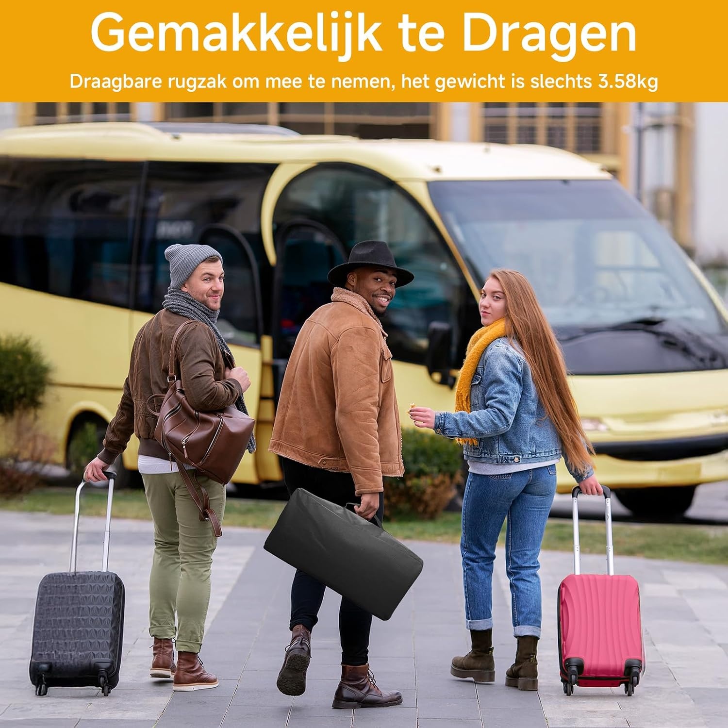 Draagbaar Projectiescherm 100" 16:9 4K HD met Statief - 34% Korting