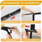 Draagbaar Projectiescherm 100" 16:9 4K HD met Statief - 34% Korting