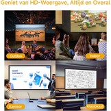 Draagbaar Projectiescherm 100" 16:9 4K HD met Statief - 34% Korting
