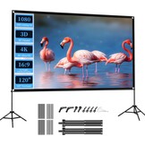 Draagbaar Projectiescherm 100" 16:9 4K HD met Statief - 34% Korting