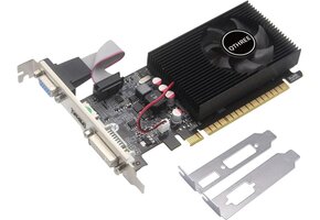 SAPLOS GeForce GT 730 grafische kaart, 4 GB, DDR3,128-bits,DVI-I/HDMI/VGA, Low Profile Computer GPU,PCI Express 2.0 x16, Desktop Videokaart voor Gaming PC, DirectX 11, Ondersteuning 2K