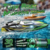 RC Speedboot Zwart 30 km/u - 34% Korting
