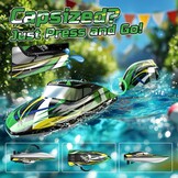 RC Speedboot Zwart 30 km/u - 34% Korting