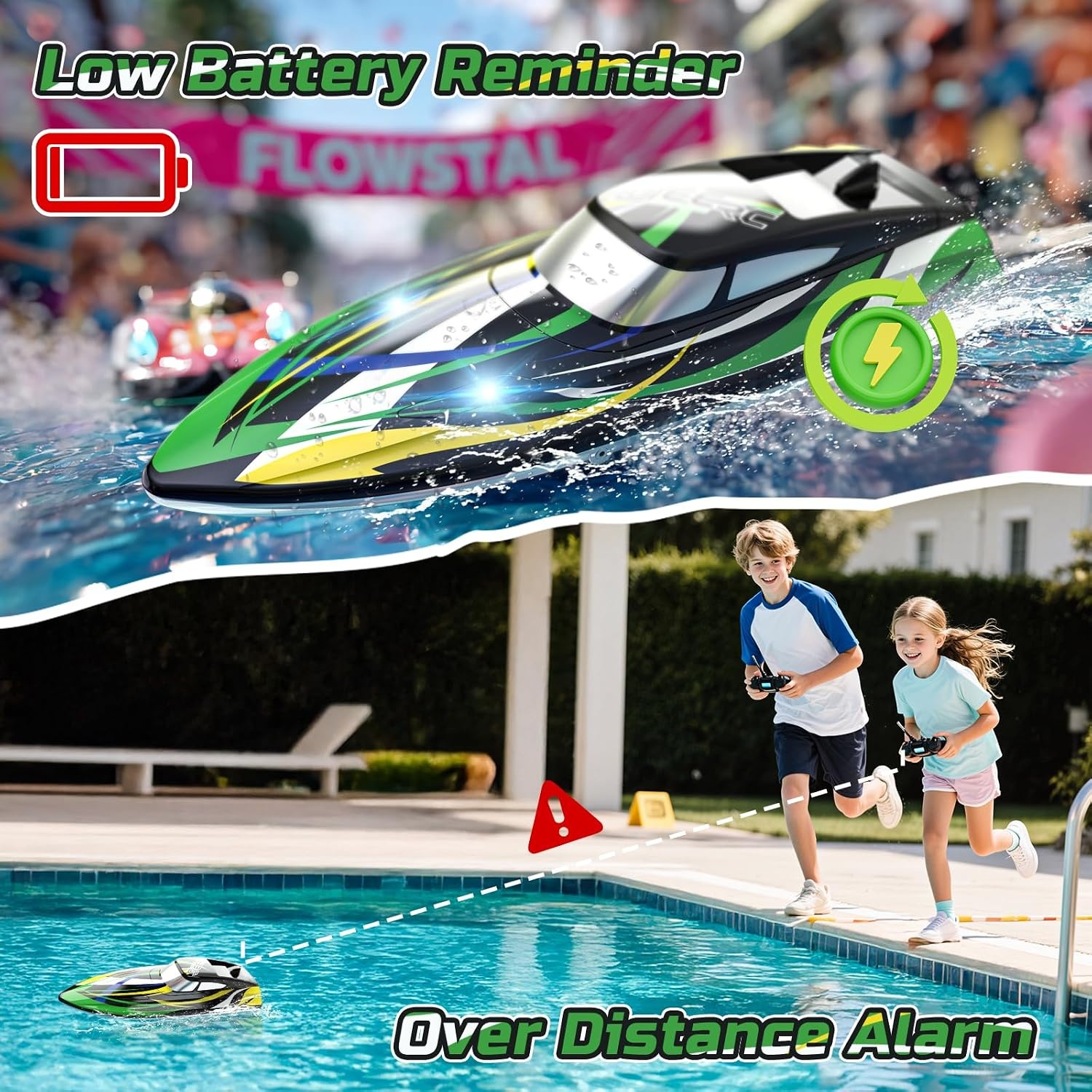 RC Speedboot Zwart 30 km/u - 34% Korting