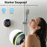 Waterdichte Douchespeaker Zwart 32% Korting | Bluetooth, Klok, RGB