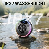 Waterdichte Douchespeaker Zwart 32% Korting | Bluetooth, Klok, RGB