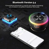 Waterdichte Douchespeaker Zwart 32% Korting | Bluetooth, Klok, RGB