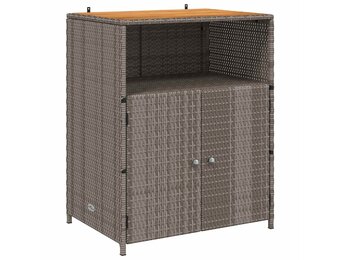 VidaXL Kast met plank Grijs 70x50x87cm Polyester & Rattan - 35% Korting