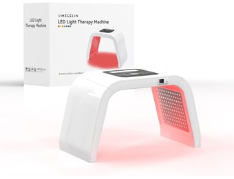 MEGELIN Led-lichttherapieapparaat met 8 kleuren, U-vormige infrarood roodlichtlamp voor gezicht, lichttherapie, led-gezichtsmasker, rug en lichaam