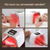 MEGELIN Led-lichttherapieapparaat met 8 kleuren, U-vormige infrarood roodlichtlamp voor gezicht, lichttherapie, led-gezichtsmasker, rug en lichaam