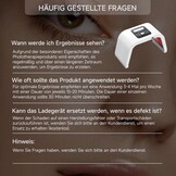 MEGELIN Led-lichttherapieapparaat met 8 kleuren, U-vormige infrarood roodlichtlamp voor gezicht, lichttherapie, led-gezichtsmasker, rug en lichaam