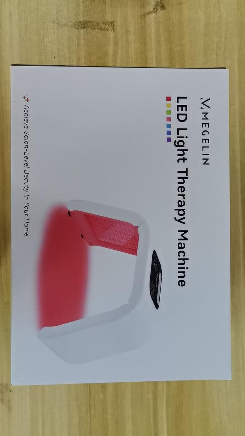 MEGELIN Led-lichttherapieapparaat met 8 kleuren, U-vormige infrarood roodlichtlamp voor gezicht, lichttherapie, led-gezichtsmasker, rug en lichaam