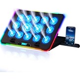 Glacier koelstandaard, 6 ventilatoren, RGB-verlichting, USB-voeding