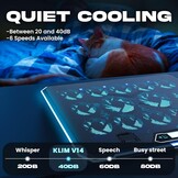 Glacier koelstandaard, 6 ventilatoren, RGB-verlichting, USB-voeding