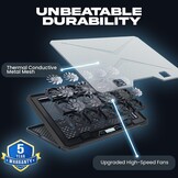 Glacier koelstandaard, 6 ventilatoren, RGB-verlichting, USB-voeding