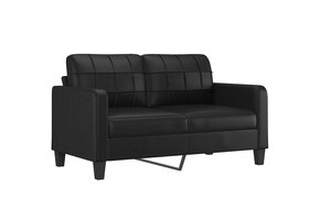 VidaXL Tweezitsbank 140 cm Kunstleer Zwart - 55% Korting!