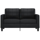 vidaXL Tweezitsbank 140 cm kunstleer zwart