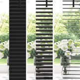 vidaXL Venetiaanse jaloezie Zwart 150 x 50 cm 25 mm PVC