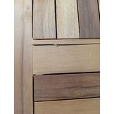 vidaXL Tafelblad achthoekig 70x70x2,5 cm massief teakhout