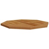 vidaXL Tafelblad achthoekig 70x70x2,5 cm massief teakhout