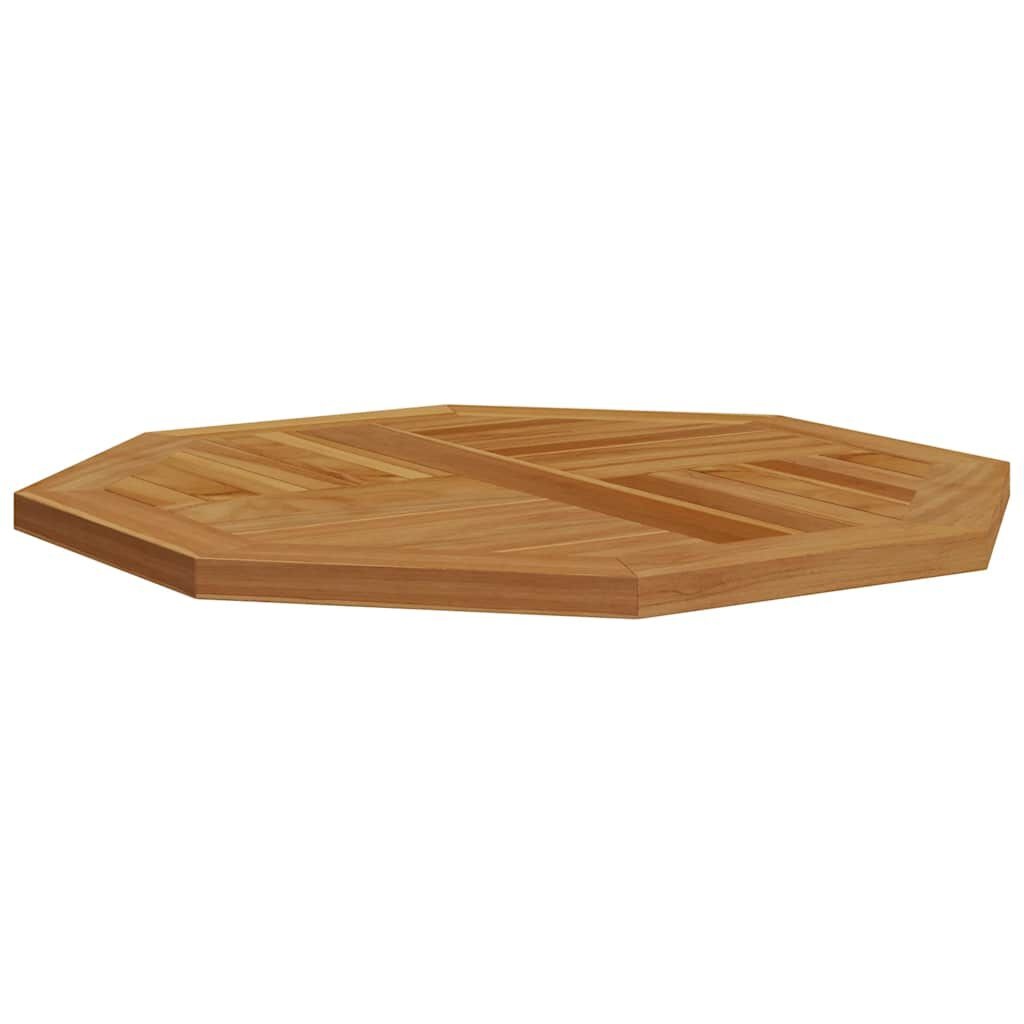 vidaXL Tafelblad achthoekig 70x70x2,5 cm massief teakhout