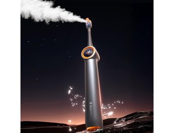 RANVOO [No.1 Clean & Whitening] Bubble Sound elektrische tandenborstel [100% plaque verwijdering] 60 dagen batterij, tandvleesbescherming, 3 modi, timer, reisslot, oplaadbaar, houder, stergrijs