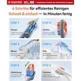 RANVOO [No.1 Clean & Whitening] Bubble Sound elektrische tandenborstel [100% plaque verwijdering] 60 dagen batterij, tandvleesbescherming, 3 modi, timer, reisslot, oplaadbaar, houder, stergrijs