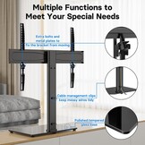 BONTEC Universele TV Standaard 32-65 inch - In hoogte verstelbaar - Gehard glas - Zwart
