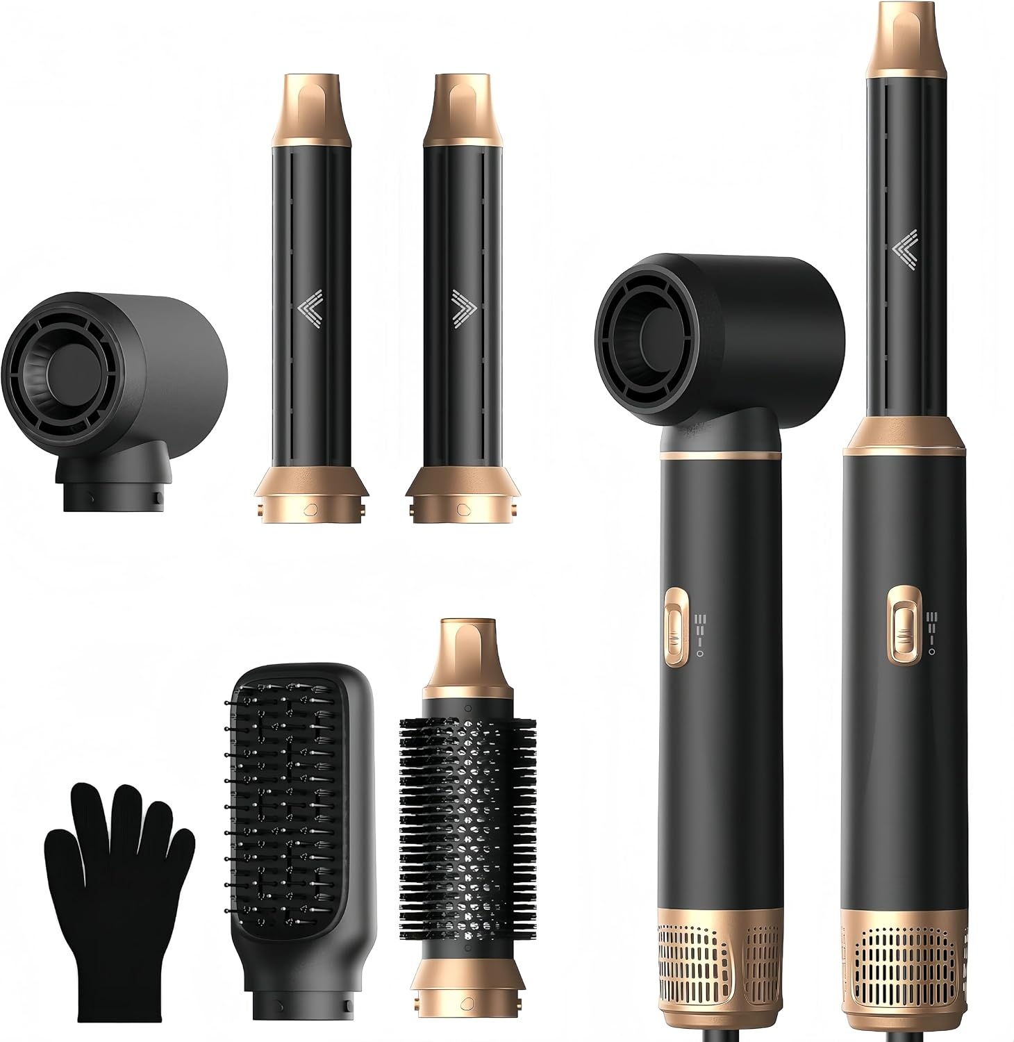 UMIGA Hairstyler 5-in-1 Airstyler, haarstyler, lucht, krultang, föhn, thermische borstel, stijlborstel, set, multistyler, ronde borstel, föhn, warmluchtborstel, haarstyling-apparaten, haardroger
