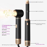UMIGA Hairstyler 5-in-1 Airstyler, haarstyler, lucht, krultang, föhn, thermische borstel, stijlborstel, set, multistyler, ronde borstel, föhn, warmluchtborstel, haarstyling-apparaten, haardroger