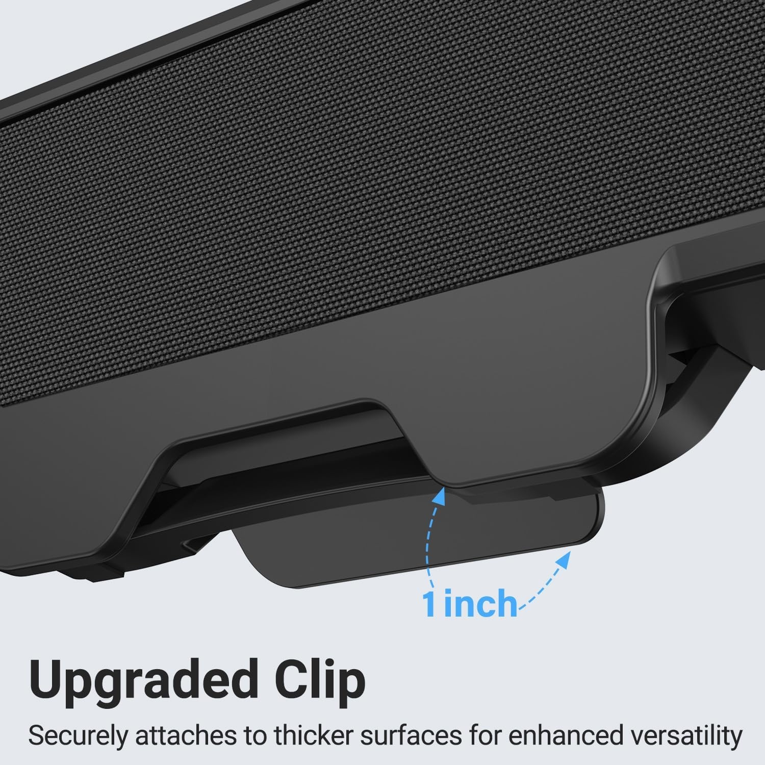INGA Computerluidsprekers, USB-plug-and-play-desktopluidsprekers, bedrade computersoundbar voor gaming/vergaderingen, eenvoudig klemmen om te monitoren, compatibel met pc, Mac, laptop 10 W
