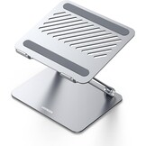 Laptopstandaard voor Bureau Aluminium Verstelbare Laptophouder, Ergonomische Laptopverhoger met Hitteventilatie Compatibel met MacBook Pro Air Dell Chromebook HP Notebook tot 17,3 Inch