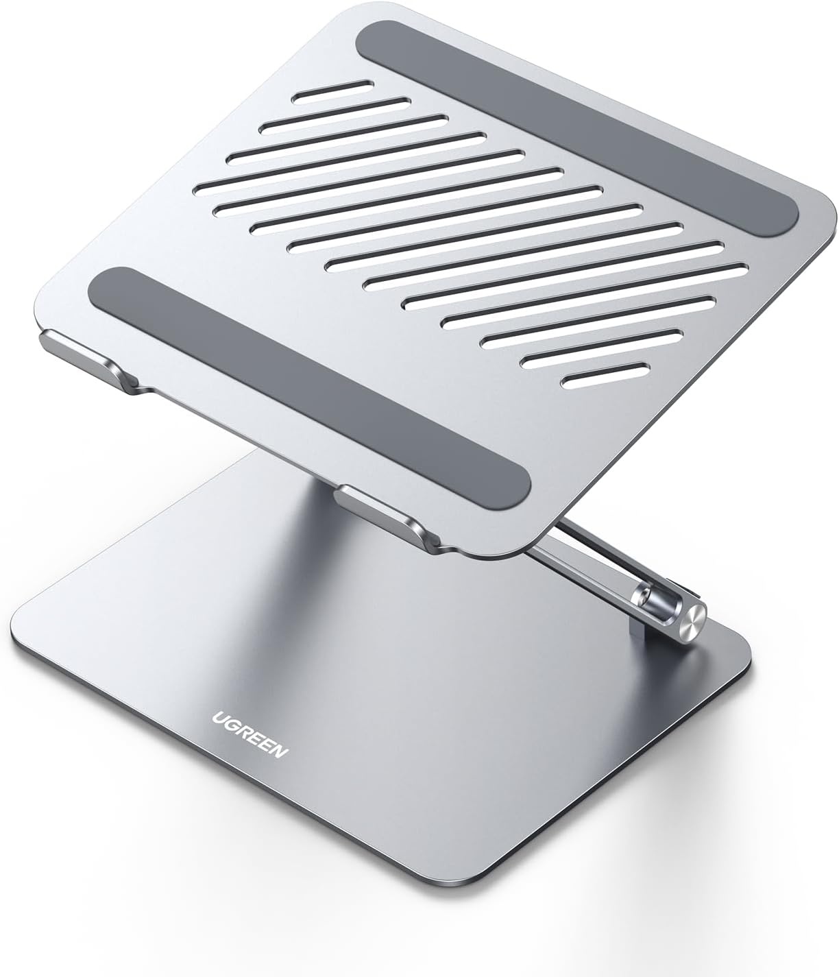 Laptopstandaard voor Bureau Aluminium Verstelbare Laptophouder, Ergonomische Laptopverhoger met Hitteventilatie Compatibel met MacBook Pro Air Dell Chromebook HP Notebook tot 17,3 Inch
