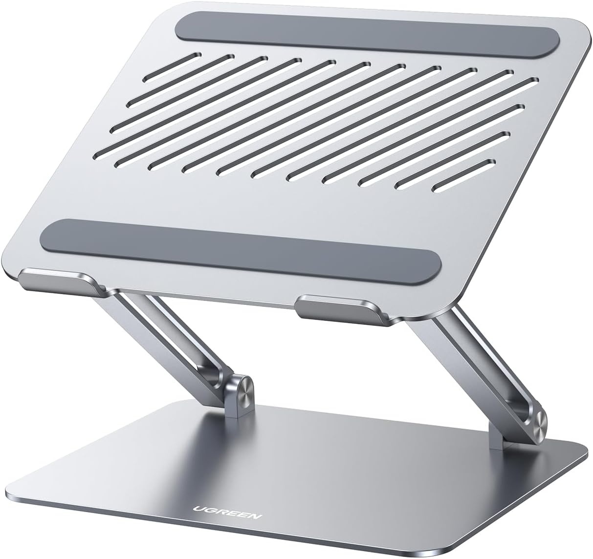 Laptopstandaard voor Bureau Aluminium Verstelbare Laptophouder, Ergonomische Laptopverhoger met Hitteventilatie Compatibel met MacBook Pro Air Dell Chromebook HP Notebook tot 17,3 Inch